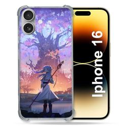 Cokitec Custodia rinforzata per Apple Iphone 16 Manga Frieren
