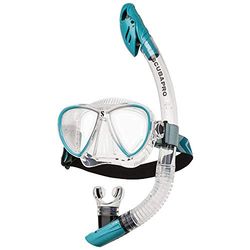 Scubapro Synergy Twin Combo CLR/TRQ-SLV Kit de détendeur pour plongée en Eau Froide Unisex-Adult, Clear Turquoise, One Size