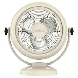 Cecotec Ventilateur de Table EnergySilence 800 RetroDesk Beige, 20W Puissance, Diamètre 20 cm (8"), Inclinaison Réglable, 3 Pales Aérodynamiques, 2 Vitesses, Robuste et Base Stable, Utilisation Facile