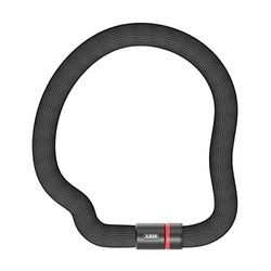 ABUS Kettingslot Goose Lock 4204K - buigzaam, klappervrij fietsslot van gehard staal - 4 mm dikke stalen ketting, 28 mm totale diameter - 85 cm lang - met sleutel - zwart