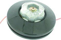 Greenstar nylondraadkop voor metalen knop, met adapter 4041 M10 x 1,00 FG zwart.