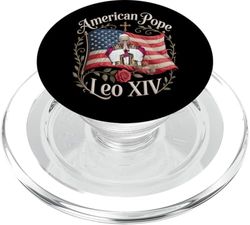 Papa León XIV Americano Papa Católico Cristiano PopSockets PopGrip para MagSafe