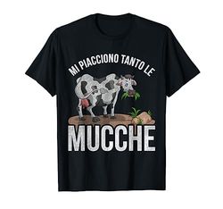 Mi Piacciono Tanto Le Mucche Animale Idea Regalo Mucca Maglietta