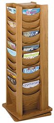 Metroplan Oak Revolving Literature Dispenser