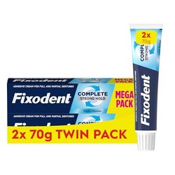 Fixodent Complete Denture Adhesive, Fresh Flavour 2 x 70 g Twin Pack