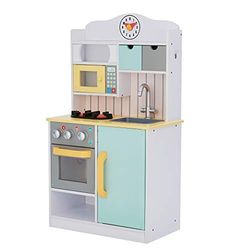 Teamson Kids Cocina De Juguete De Madera & 5 Accesorios | Cocina Infantil TD-11708AR