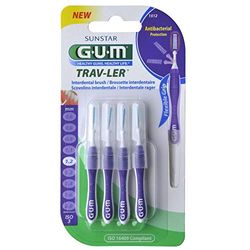 Gum Travel 1512 Scov 1,2 Lot de 4 brossettes interdentaires