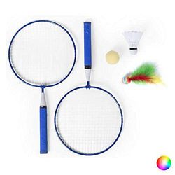 BigBuy Outdoor 145126 S1409315 3-in-1 racketset voor volwassenen, uniseks, blauw, eenheidsmaat