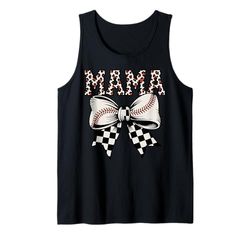 Softball Mom Fascia Leopard Softball Palla Festa della Mamma Mamma Canotta