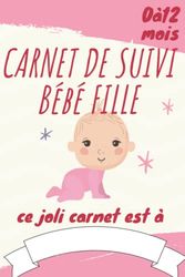 Carnet de Suivi Bébé Fille 0 à 12 Mois: Cahier de Transmission Parents et Assistante Maternelle - Journal de Bord pour Bébé jusqu'à 1 Ans - Journal ... - Idéal pour Nouveau Né et Nourrisson...