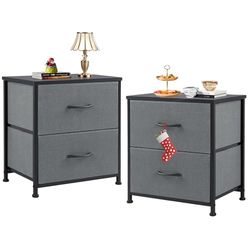 DUMOS Cassettiera con cassetti, Grigio, 2 Schubladen