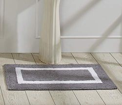 Better Trends/Pan Overseas Tapis de Bain Hotel Collection Better Trends 2-53 x 86 cm - Gris/Blanc