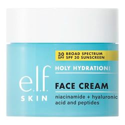 e.l.f. Holy Hydration! Face Cream, Broad Spectrum SPF 30 Sunscreen, ultra-idratante, ammorbidisce la pelle, si assorbe rapidamente, 51 g (1,8 oz)