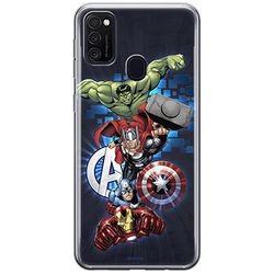 ERT GROUP mobiltelefonfodral för Samsung M21 originalt och officiellt licensierat Marvel mönster Avengers 001 optimalt anpassad till formen på mobiltelefonen, fodral tillverkad av TPU-plast