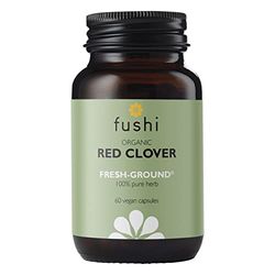 Fushi Organic Red Clover Capsules, 60 Caps | Fresh-Ground Whole Food | Rich in Minerals, Supports Women’s Health | Indigenously Sourced | Ethical, Vegan & Made in the UK