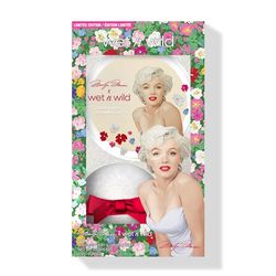 Wet n Wild Marilyn Monroe Iconic Diamond Highlighter, Illuminante Viso in Polvere con Perle Iridescenti per un Effetto Luminoso da Hollywood, Include Spugna Morbida per l'Applicazione, Cool Champagne