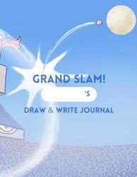 Draw and Write Journal for Kids: Letter Size (8.5"x11") Baseball-Themed Notebook with 120 Half Blank, Half Lined Pages to Practice Drawing and ... Personalized, Vibrant Wrap-Around Cover Art