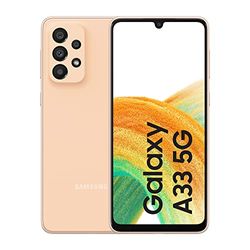 Samsung Galaxy A33 5G (128 GB) Naranja - Smartphone Android de 6 GB RAM, Teléfono Móvil Libre con Carga rápida, Batería de 5000 mAh y pantalla de 6,4'' (Versión ES)