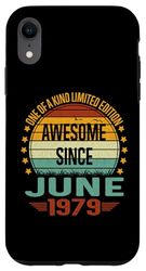 iPhone XR Awesome Since June 1979 limited edition 45th Birthday Case