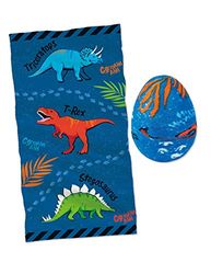 moses 40214 Serviette Magique, Jolie, en Forme d'œuf de Dinosaure, pour Les Anniversaires d'enfants, 100% Coton, Multicolore