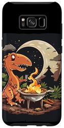 Custodia per Galaxy S8+ Divertente dinosauro amante del barbecue per gli amanti del barbecue gigante