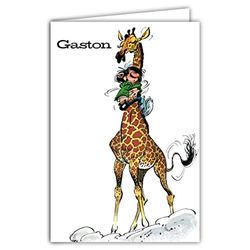 Gaston Lagaffe GLCT-0228 verjaardagskaart giraffe