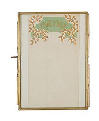 Creative Co-op in Ottone e Vetro Telaio, Gold, 5 by 7-inch