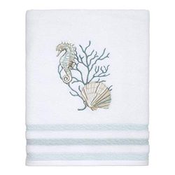 Avanti Linens Coastal Terrazzo Collection, katoen, wit, badhanddoek