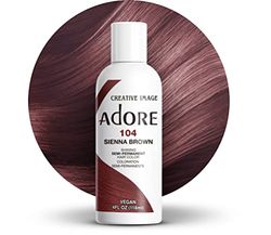 Adore Shining - Tinta semi-permanente para o cabelo, castanho siena 104