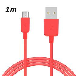 TheSmartGuard 1x Micro-USB-kabel compatibel met Samsung Galaxy J5 2016/2017 datakabel/laadkabel/Micro USB premium kabel in roze - 1 meter
