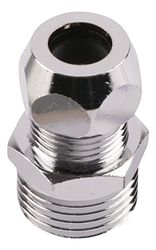 Schell, Raccordo a compressione, in ottone cromato, 1 pezzi, 1/2 pollici X 10 mm, 16256 2