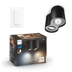 Philips hue Pillar spot 2-lichts spot zwart
