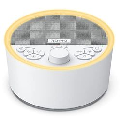 Oplaadbare Witte Ruis Machine, RENPHO Ruis Machine met nachtlicht voor baby's, Slaap Machine Non-looping 29 HI-FI ontspannen soundtracks, voor kinderen, volwassenen, op reis, thuis of voor privacy