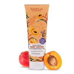 Jean & Len Loção corporal reafirmante de óleo de damasco e Q10, para pele seca e madura, proporciona uma pele macia com uso regular, sem parabenos ou silicone, loção corporal vegana, 250 ml