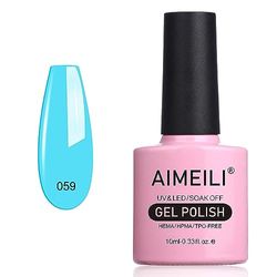 AIMEILI Esmalte Semipermanente De Uñas Soak Off UV LED Uñas De Gel - Neon Pacific (059) 10ml