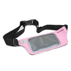 SYSTEM-S Bolsa de Deporte jogpocket Belt S Cinturón Riñonera para Correr Fitness Ciclismo Correr – Riñonera en Rosa para Smartphone mp3 Player