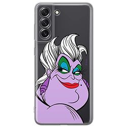 ERT GROUP mobiltelefonfodral för Samsung S21 FE originalt och officiellt licensierat Disney mönster Ursula 001 optimalt anpassad till formen på mobiltelefonen, gedeeltelijk transparant