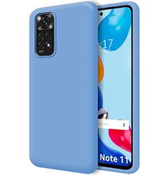 Ultra mjukt flytande silikonfodral för Xiaomi Redmi Note 11 / 11S Färg Blå