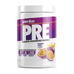 Per4m Pre Workout Stim Maracuyá 570g – Pre-entrenamiento stim sabor maracuyá para energía duradera.