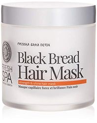 Natura Siberica FS Masque pour Cheveux Detox Strength/Shine FS Russkaja Bania Pain Noir 400 ml