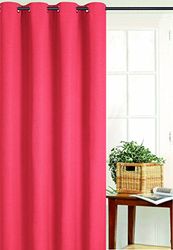 HomeMaison Plain Blackout Curtain, Polyester, Orange, 250 x 135 cm