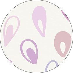 Bonateks, Round Digital Printed Mouse Pad, Non-Slip Base, for Office and Home, Diameter:22cm