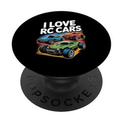 Amo a los coches RC entusiasta pasatiempo apasionado PopSockets PopGrip Adhesivo