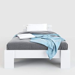 Phoenix Kapstadt-Bett Mit Rückenlehne, 140X200Cm, Weiss lit avec Dossier « Le Cap », Hêtre, Weiß, 140 x 200 cm