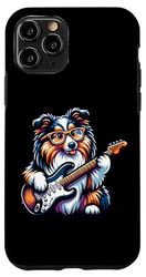 E-Guitar Collie Jams With Glasses Case for iPhone 11 Pro