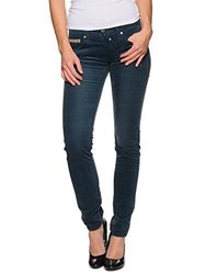 Herrlicher Dames Touch Velvet Stretch Jeans, blauw (Storm 402), 28W x 32L