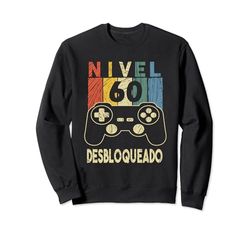 Nivel 60 Desbloqueado Gamer 60 Year Cumpleaños Sudadera