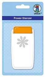 Power Stanzer madeliefje, grootte ca. 2,5 cm, geschikt voor vele materialen zoals kurk, karton, schuimrubber, folie en kunststof, met sluitsysteem voor ruimtebesparende opslag