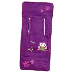 Babyline 012000526 - Colchoneta para silla de paseo, diseño búho, color morado