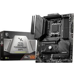 MSI MAG B650 TOMAHAWK WIFI Scheda madre, ATX - Supporta processori AMD Ryzen serie 7000, AM5-12 Duet Rail 80A VRM, DDR5 Memory Boost 6400+MHz/OC, 2 x PCIe 4.0 x16, 2 x M.2 Gen4, Wi-Fi 6E